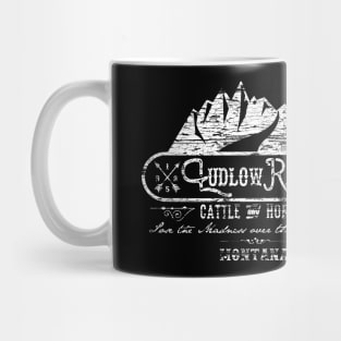 The Ludlow Ranch, weathered board distressed Mug